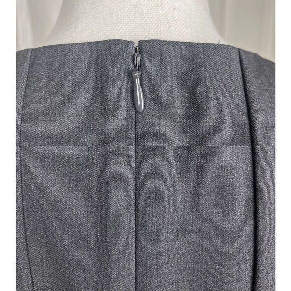 Calvin Klein Womens Dress Classic Fit & Flare Gray Black White Belt Size 6‎ - Picture 8 of 11
